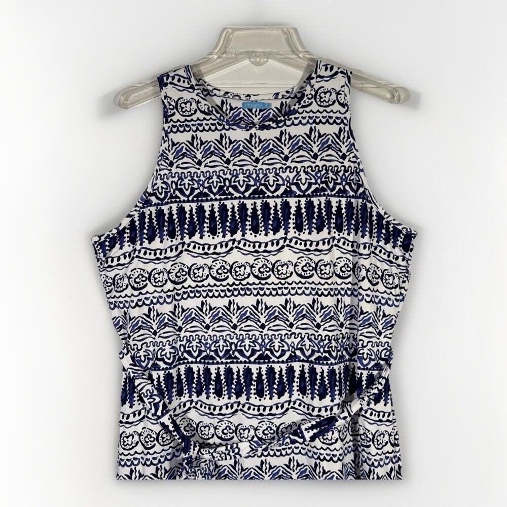 J McLaughlin Maxi Dress - Women's XL - Charlene Blue Built In Shelf Bra